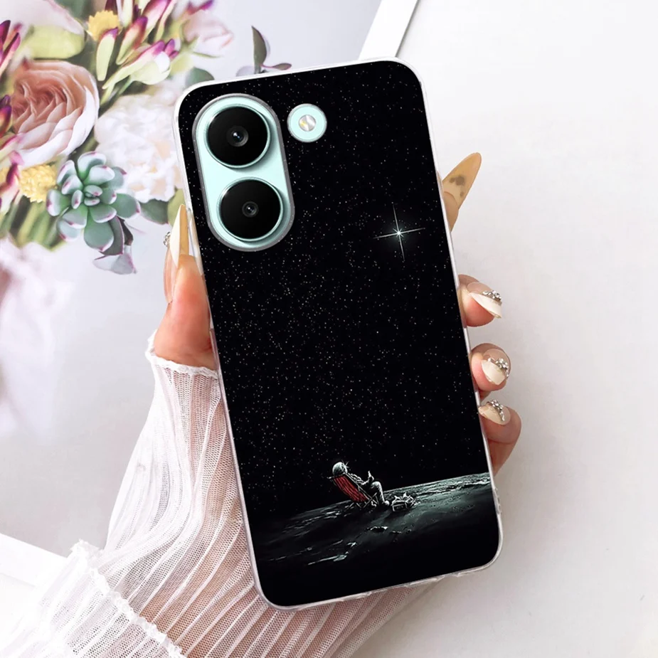 Colorful Flowers Painted Soft Slim Phone Case Cover