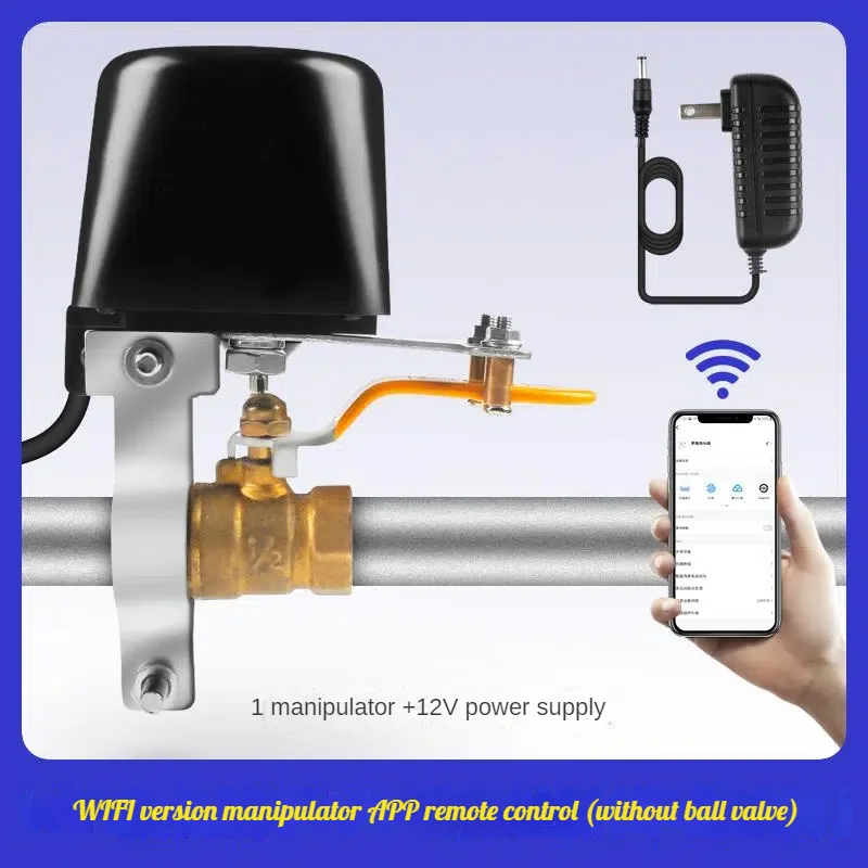 Wireless Remote Control Electric Valve Switch Wifi Mobile Phone App Remote Water Valve Ball Controller Gas Manipulator