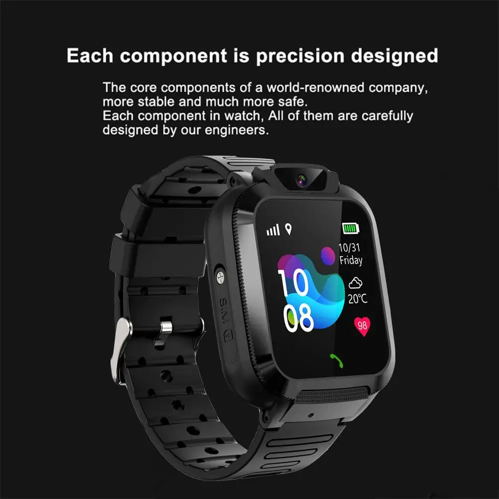 Q16S Kids Smart Watch Waterproof SOS Phone Watch Positioning Finder Touch-Screen Call Phone Watch  For Boys Girls