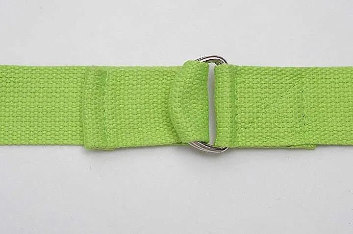 1.8mx3.8cm Yoga Strap Durable Cotton Exercise Straps Adjustable D-Ring Buckle Gives Flexibility for Yoga Stretching