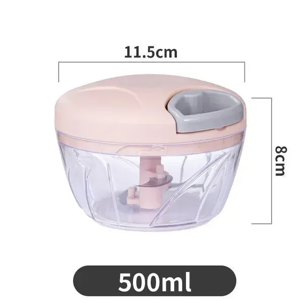 500/900ML Hand Chopper Manual Rope Food Processor Silcer Shredder Salad Maker Garlic Onion Cutter Kitchen Tool Accessories 11