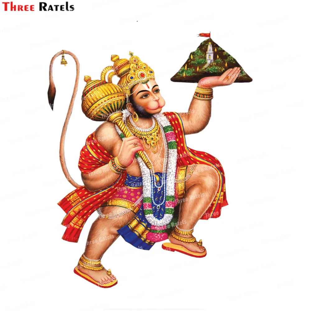 

Наклейки и наклейки Three Ratels K477 God Panchmukhi Hanuman для ноутбука, багажа, скейтборда, украшение