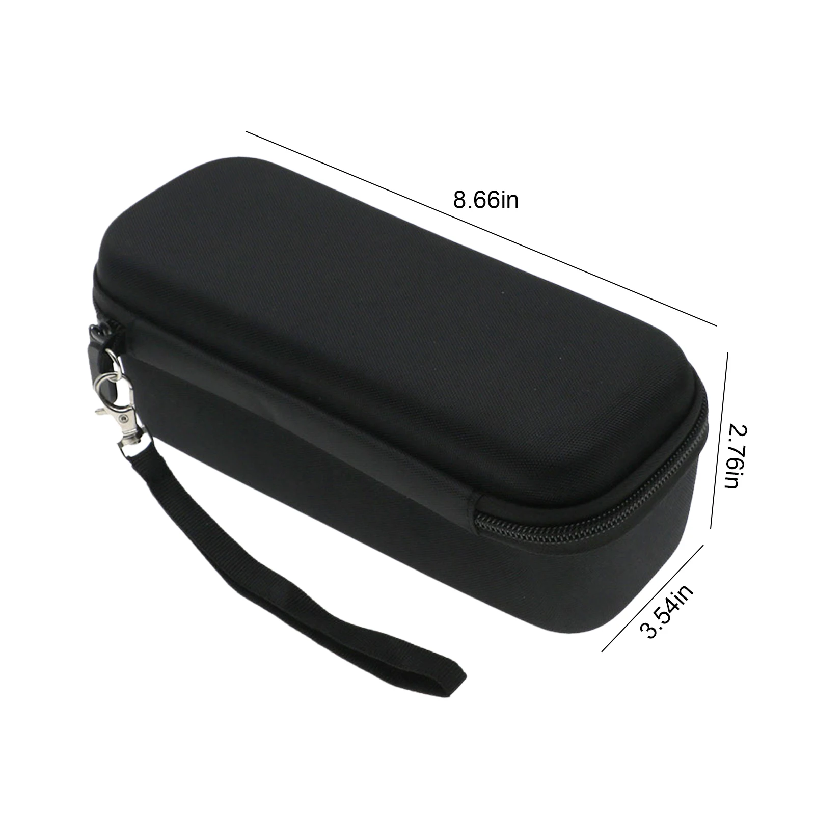 TRIBIT XSound Plus 2용 메쉬 포켓이 있는 EVA 하드 휴대용 케이스 휴대용 커버 보호 가방 충격 방지(스피커는 포함되어 있지 않음)