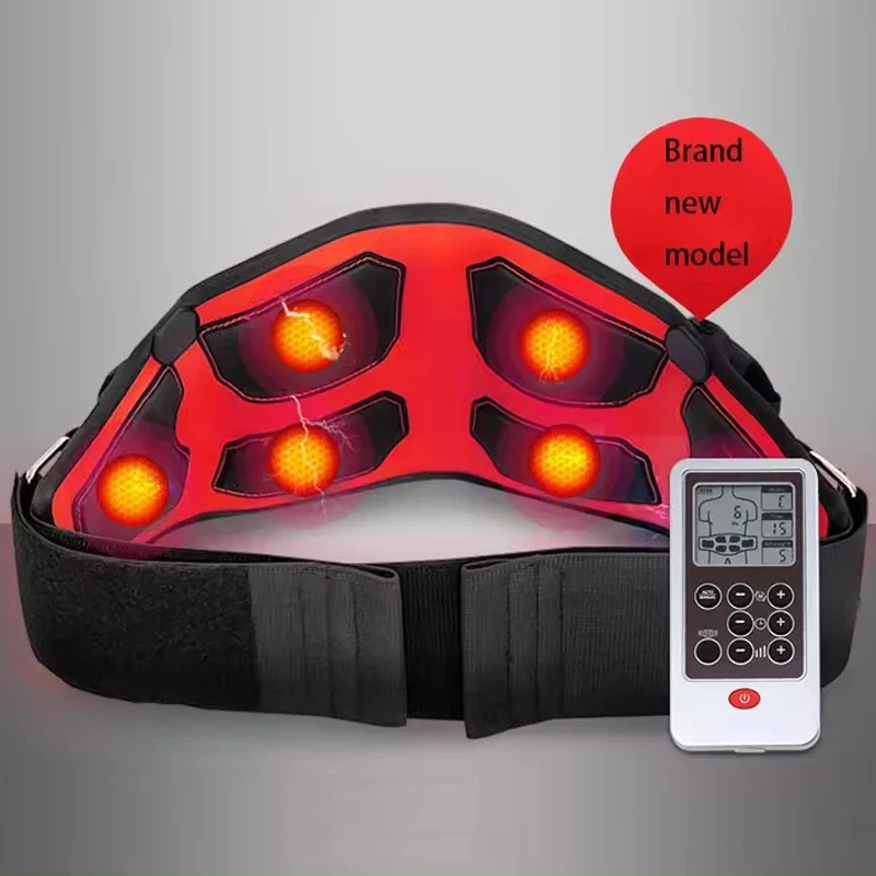 Electric Slimming Massage Belt Heating Pulses Tone Abdominal Muscle Stimulator EMS Acupuncture Tens Physiotherapy Myostimulator