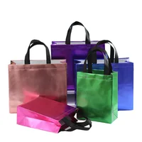 StoBag 25pcs Wholesale Non-woven Tote Bags Gift Packaging Storage Shopping Portable Fabric Reusable Pouch Custom Logo(Extra Fee) 2