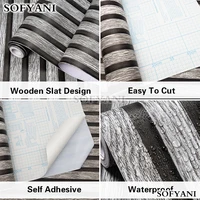 45cm Grid Self-adhesive DIY Background Wall Bedroom Livingroom PVC Waterproof AntiFouling Wall Sticker Home Decoration Wallpaper 2
