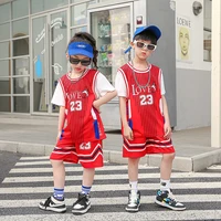 Maillot de Basket-ball pour Enfant Garçon et Fille, Chemise Confortable à vaccage Rapide, Survêtement Sportif, à la Mode, Uniformes de dehors d'Entraînement 1