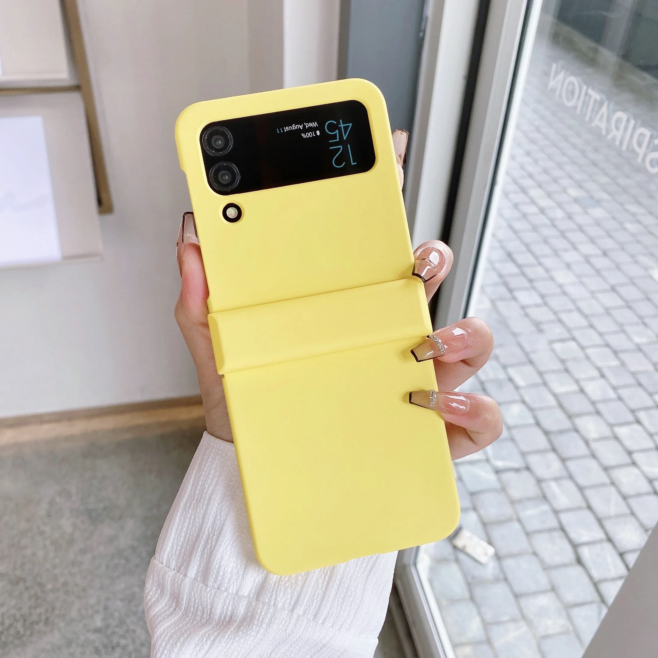 Luxury Foldable Shockproof Fashion Hard Case with Skin-Feel Finish