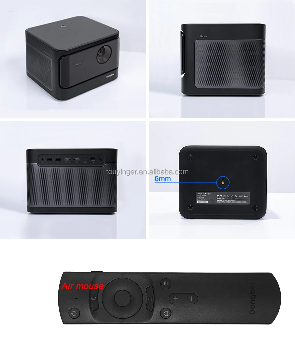 Dangbei Mars Pro 4K Projector with Dongle and Ceiling Mount