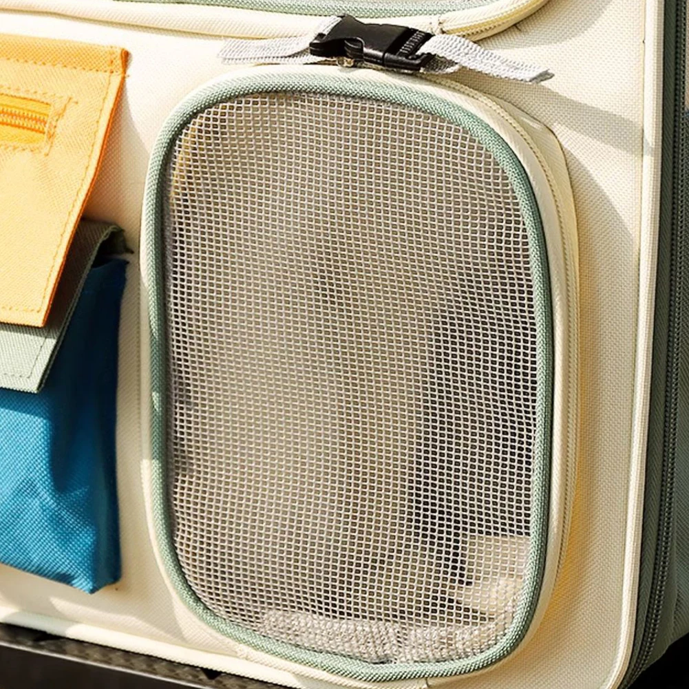 Breathable Dog & Cat Travel Carrier Backpack – Ventilated Mesh Pet Bag with Transparent Window