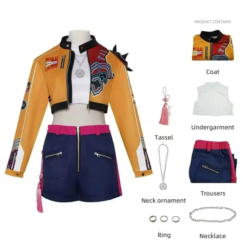 Rumi-kostuum, Rumi cosplay kostuum, Rumi Kpop meisjes, voor carnaval