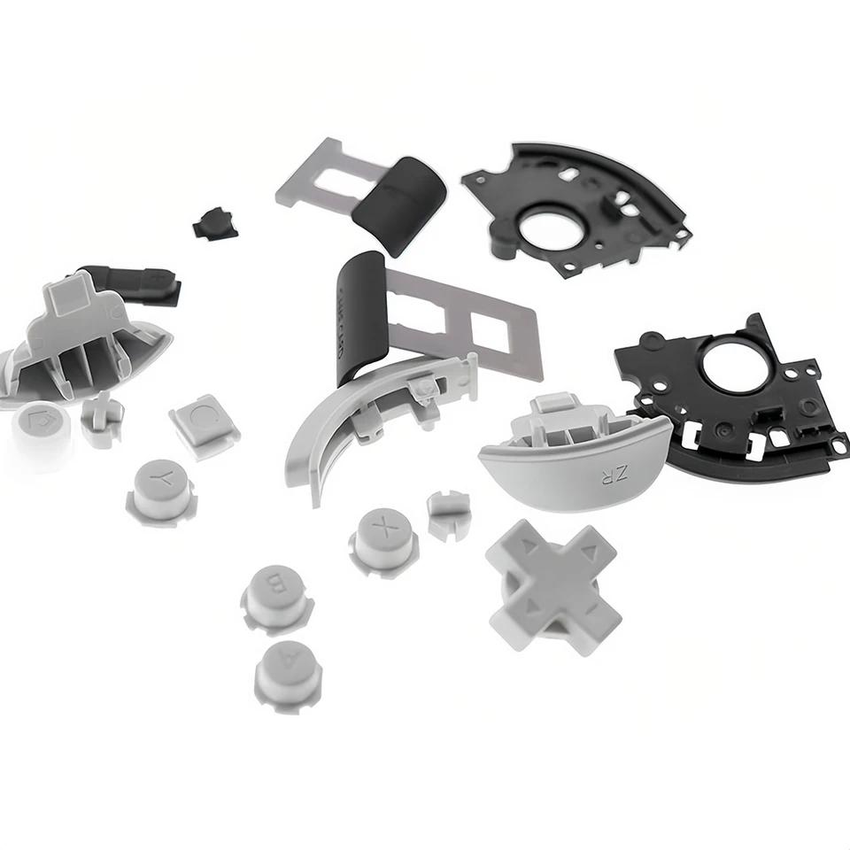 Chrome Gold Glossy Replacement ABXY Home Capture Plus Minus Keys Dpad L R ZL ZR Trigger For Nintendo Switch Lite, Full Set Buttons Repair Kits With Tools For Nintendo Switch Lite