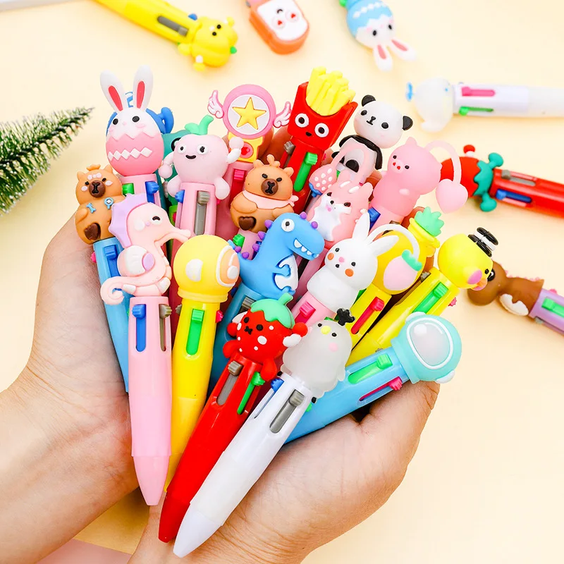 Mini Multi-Color Ballpoint Pen Set - Eco-Friendly and Cute Stationery Gift