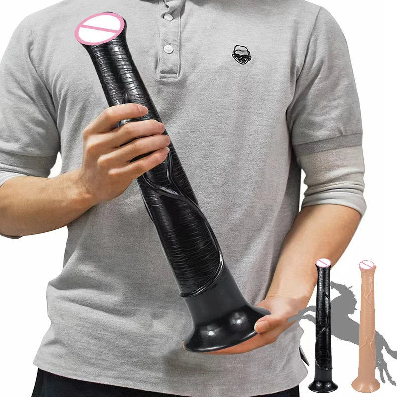 40CM Long Horse Dildo Realistic Penis Cock Animal Dildo With Suction Cup Huge Sex Toys For Female Masturbator Anal Toys for Men