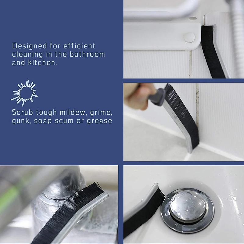 4/1Pcs Hard Bristle Gap Cleaning Brush Durable Grout Long Handle Cleaner Brush for Tile Joints Dead Angle Auto Detailing Brushes 5