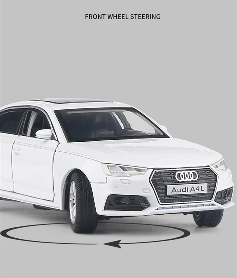 hotwheels cars 1:32 AUDI A4 Alloy Car Model Diecasts & Toy Vehicles Metal Model High Simulation Sound and Light Collection Childrens Gifts auto world diecast