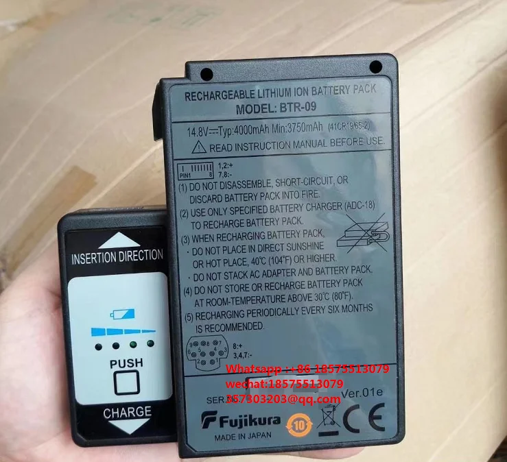 

Аккумулятор для Fujikura Φ 80S 61S 62S 62C, батарея для волоконно-оптического сварочного аппарата 80C 61S 62C + батарея для волоконно-сварочного аппарата