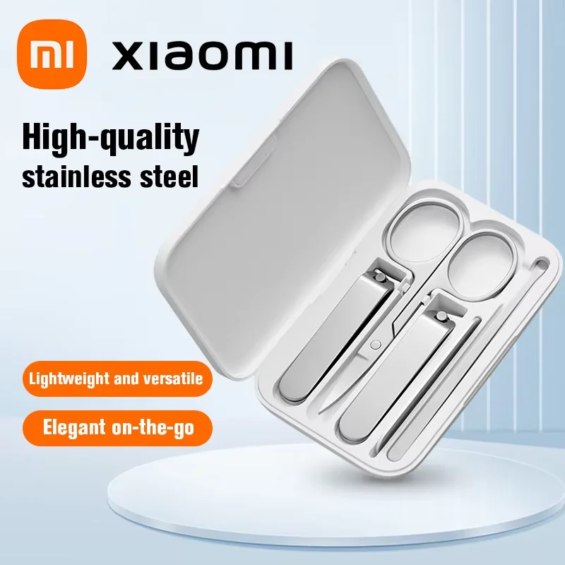 5 in 1 Xiaomi Mijia 420 Stainless Steel Nail Clippers Pedicure Care Trimmer Portable Nail File with Anti-splash Storage Shell nail clipper set,nail clipper,nail care kit,nail scissors set,nail clippers,manicure pedicure kit,manicure set,manicure sets,manicure nail clipper set,nail clippers kit