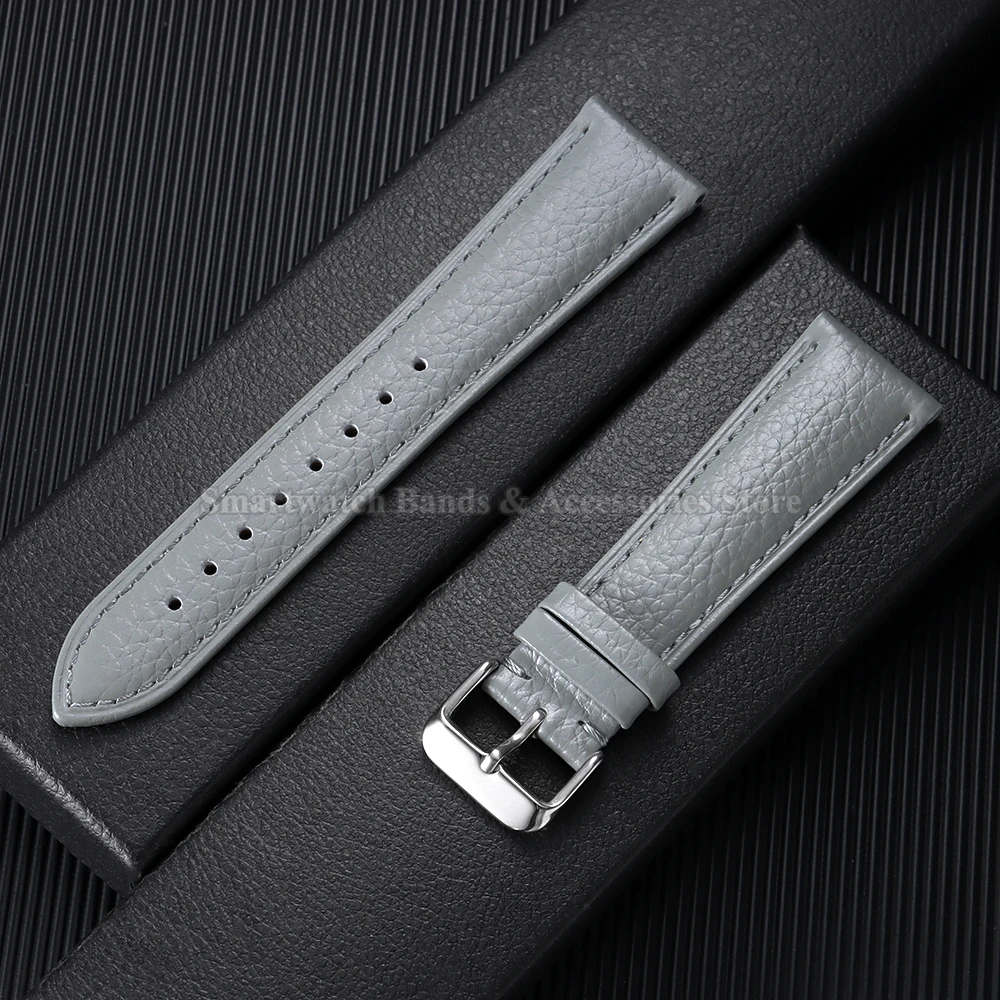 Universal Waterproof Cowhide Leather Watch Band - Sporty and Stylish Wrist Accessory