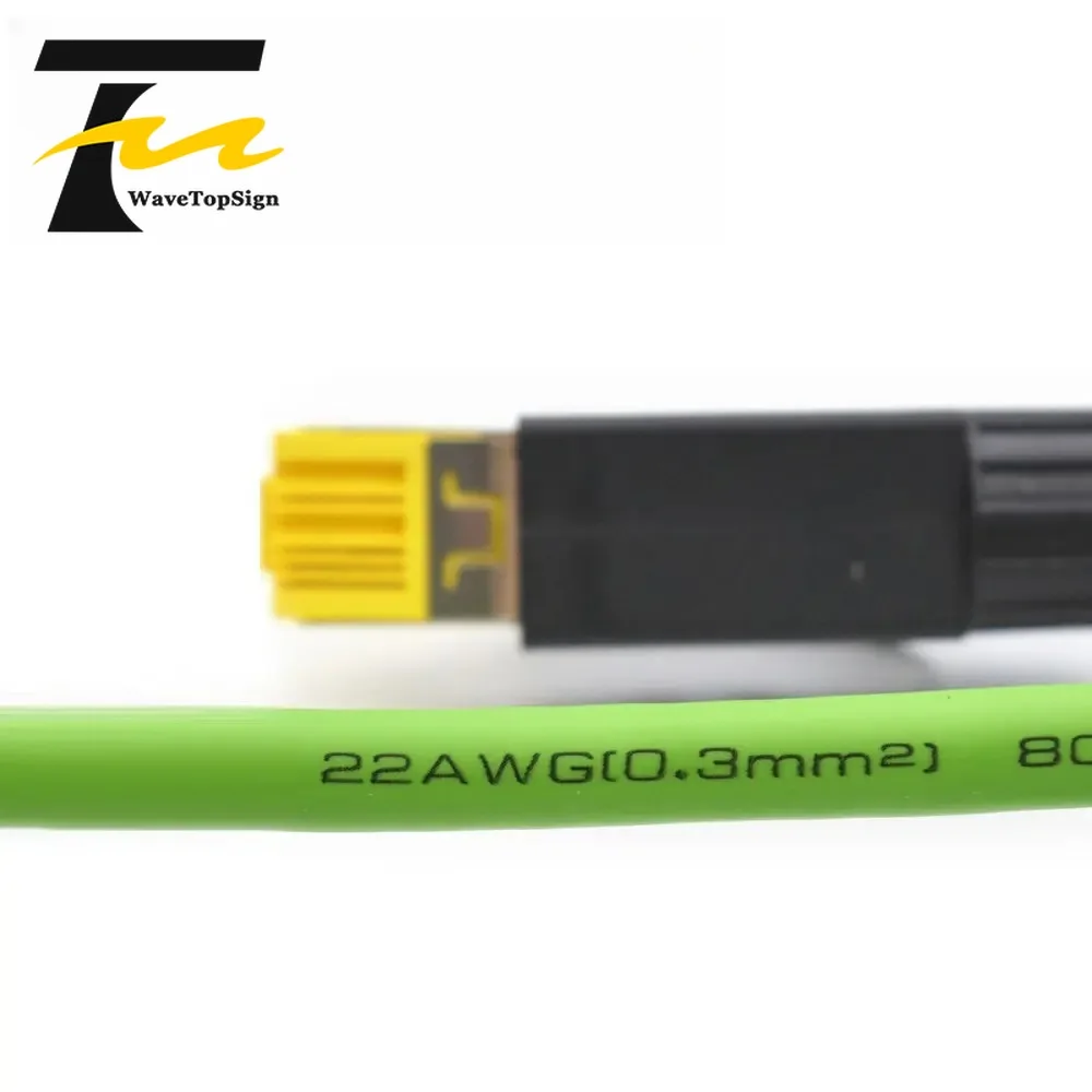 웨이브탑사인 고유연성 산업용 이더넷 케이블, 프로피넷, 이더캣, 캔오픈 이더넷 프로토콜 지원