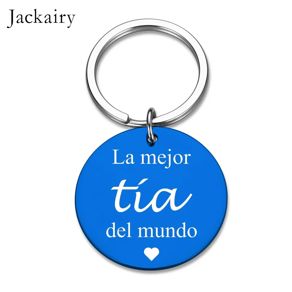 Llavero Personalizado Para Tía - Regalo Especial Con Mensaje Grabado
