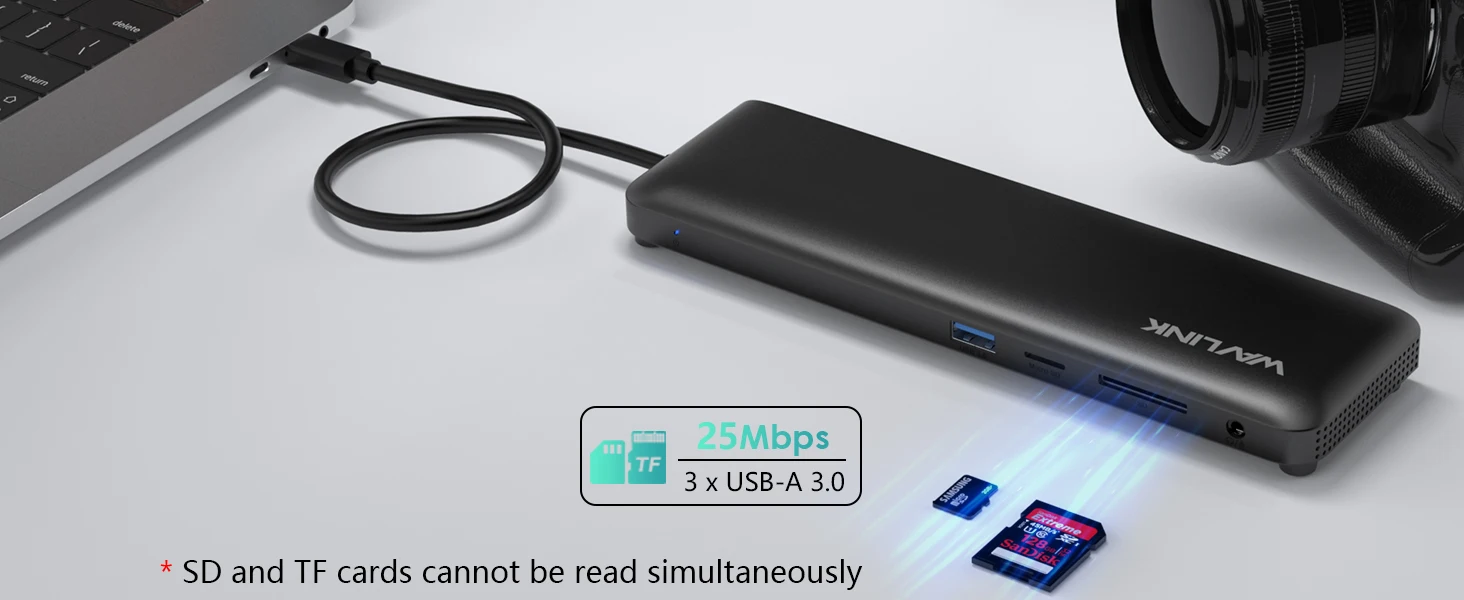 C, HDMI, DisplayPort, carregamento 85W, Ethernet Gigabit,