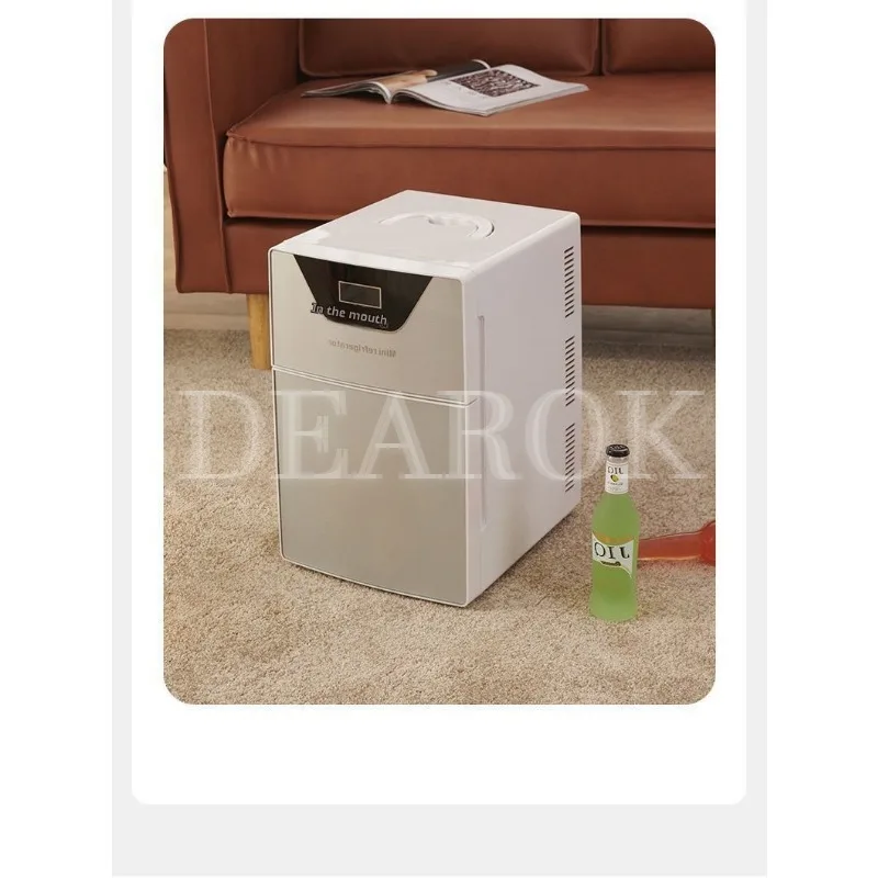 20L Kitchen Refrigerator Dual-Door Fridge Freezer Electric Refrigerator Household Rental Frigobar Cold   Little Fridge 6
