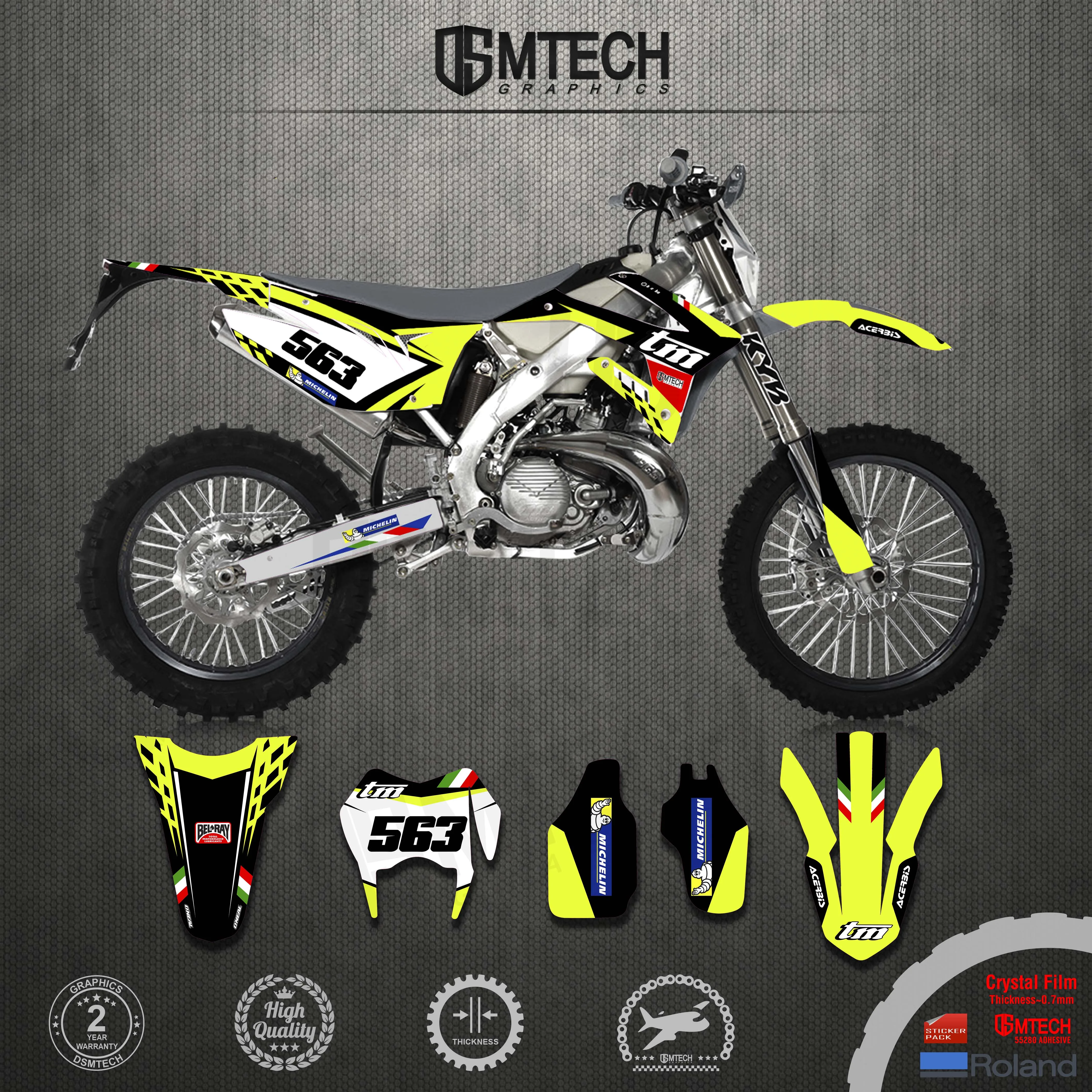 DSMTECH Motorcycle Decal Sticker Background Graphics Combination for TM RACING  2015 2016 2017 2018 2019 2020 2021 2015-21 maisto 1 18 scale 2021 rc16 racing redbull 33 rad binder 88 miguel oliveira motorcycle diecast model toy bike souvenir kids