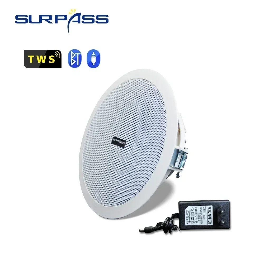 Bluetooth Wall Ceiling Speaker for Indoor 6Inch Home Sound System