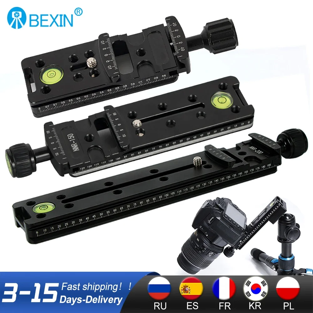 Slide Rail RRS Long Quick Release Plate Clamp Long-Focus Zoom Lens Support Holder Bracket For Arca Swiss Tripod Camera Ball Head smallrig quick release plate l bracket for nikon d850 l plate with arca swiss plate for camera photo shooting 2232