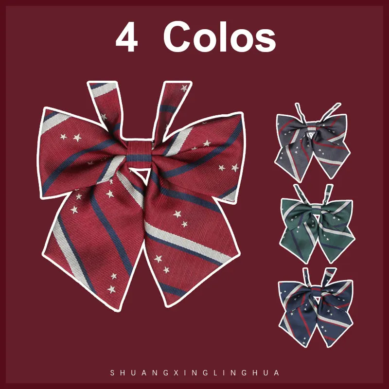 

School JK DK Uniform Stars Bow Tie Japanese Korean Girls Butterfly Cravat School Sailor Suit Uniform Accessories Flowers Tie