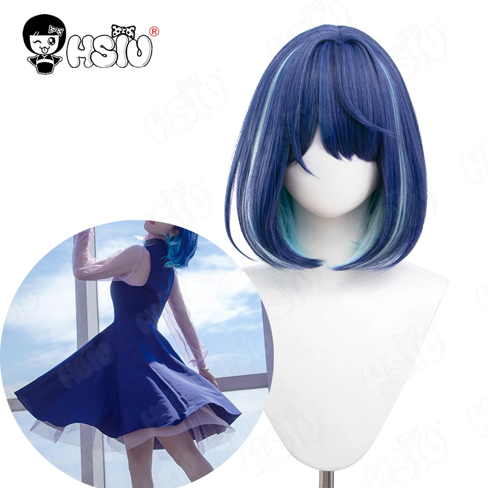 

Kurokawa Akane Cosplay Wig Costumes Fiber synthetic wig Anime Oshi no Ko Cosplay「HSIU 」Blue and purple tulle dress
