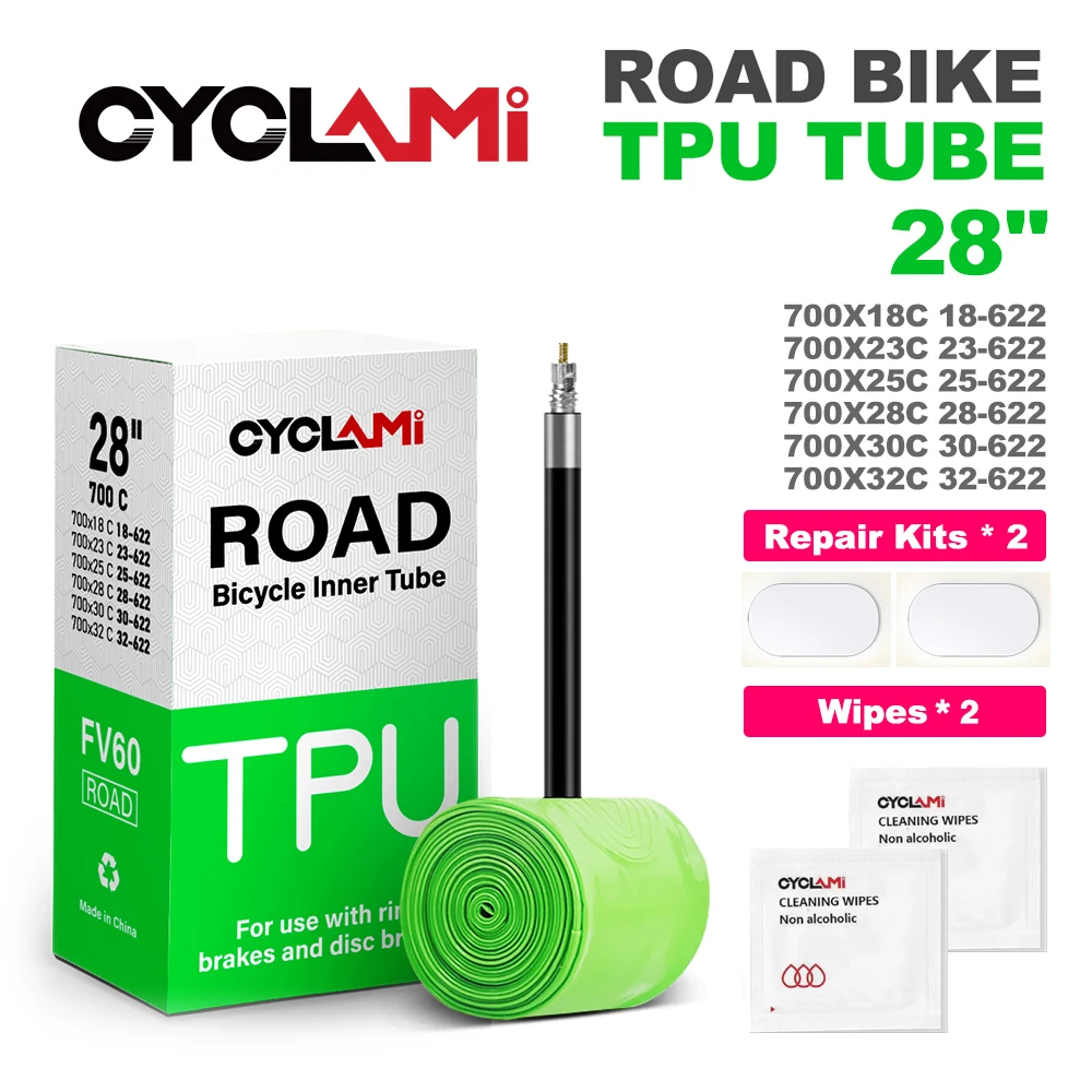 Sailesiti Ultralight 700C Gravel Bike Inner Tube TPU Road Bike Tube 28 700C 18-40C