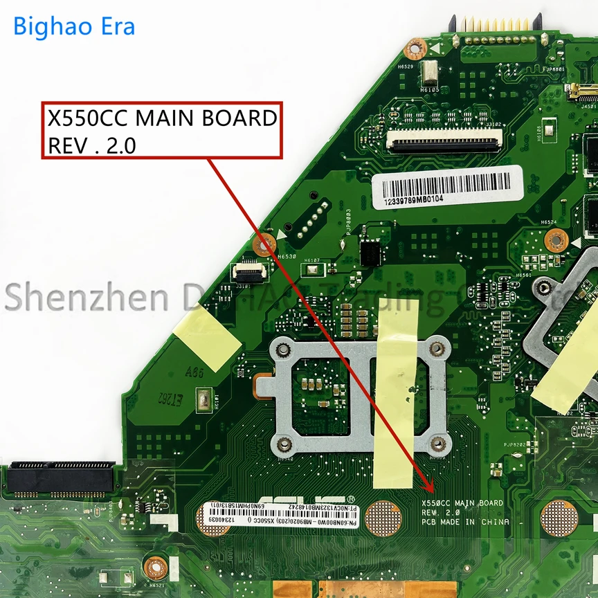 Placa-mãe do Portátil para Asus X550c X550ca Y581c X550cc X550cl X550vb X550vc I33217u I5-3337u I7-3537u 4gb-ram Gt720 2gb-gpu - Imagem 2