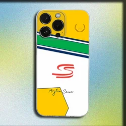 Ayrton Senna Transparent Soft Phone Case - iPhone 13 Mini (Z1)