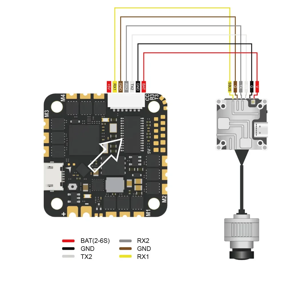 Foxeer Reaper F745 AIO V4 MPU6000 45A BLS 2-6S Dshot ESC F7  Ʈѷ, CADDX HD VTX 25.5x25.5mm ̽ п