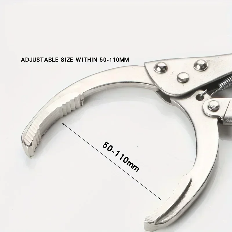 Heavy-Duty 1pc Oil Filter Wrench Pliers | 9.5in Locking Grip Tool for Easy Removal & Replacement Filter Replacement Steel Tool