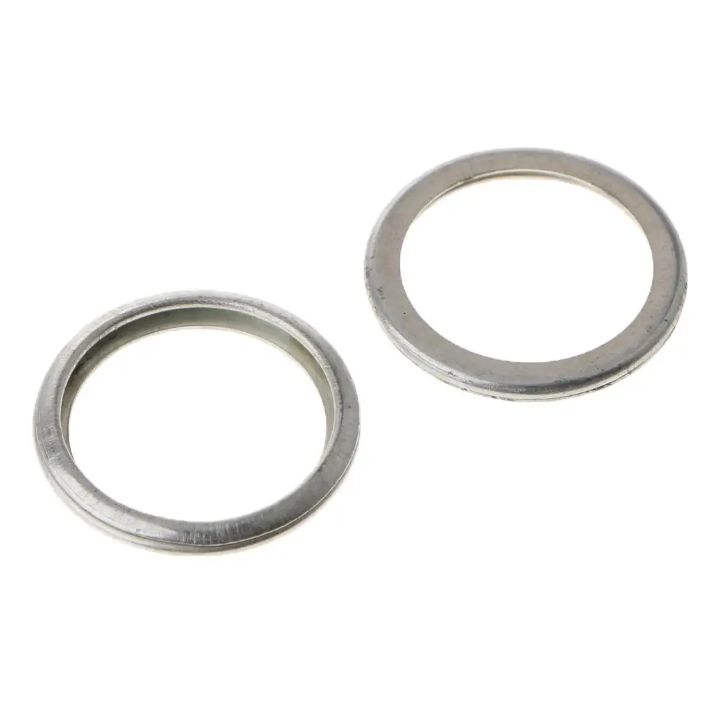 50pcs Engine Oil Drain Plug Washers Gaskets Rings Ring Size: 25mm Open Size: 20mm