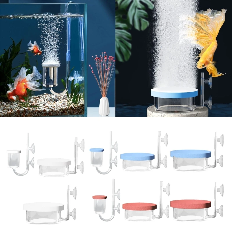 Aquarium Air Stone Suction Cup Diffuser Air Stone Fish  Bubblers Pump