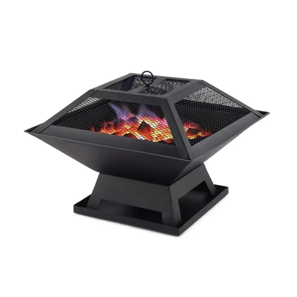 

Square Small Fire Pit BBQ Party Portable Fire Pit