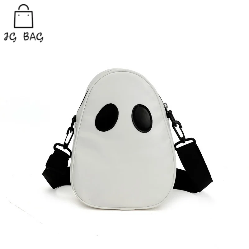 

Women's Trendy Diagonal Bag New Fashionable Personalized Shoulder Funny And Cute Devil Ghost Contrast Colored Panel Straddle