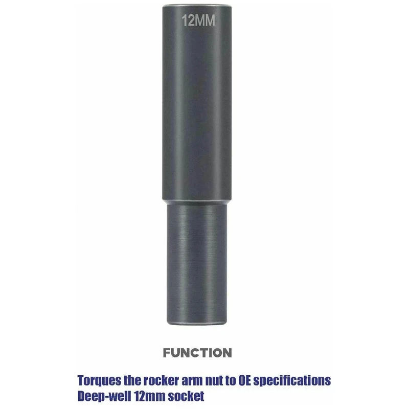 TM Rocker Arm Shaft Socket for Detroit Diesel 60 Engine Series Alternative to J-44706 12MM 12PT 1/2 Inch Drive Extra Deep Socket