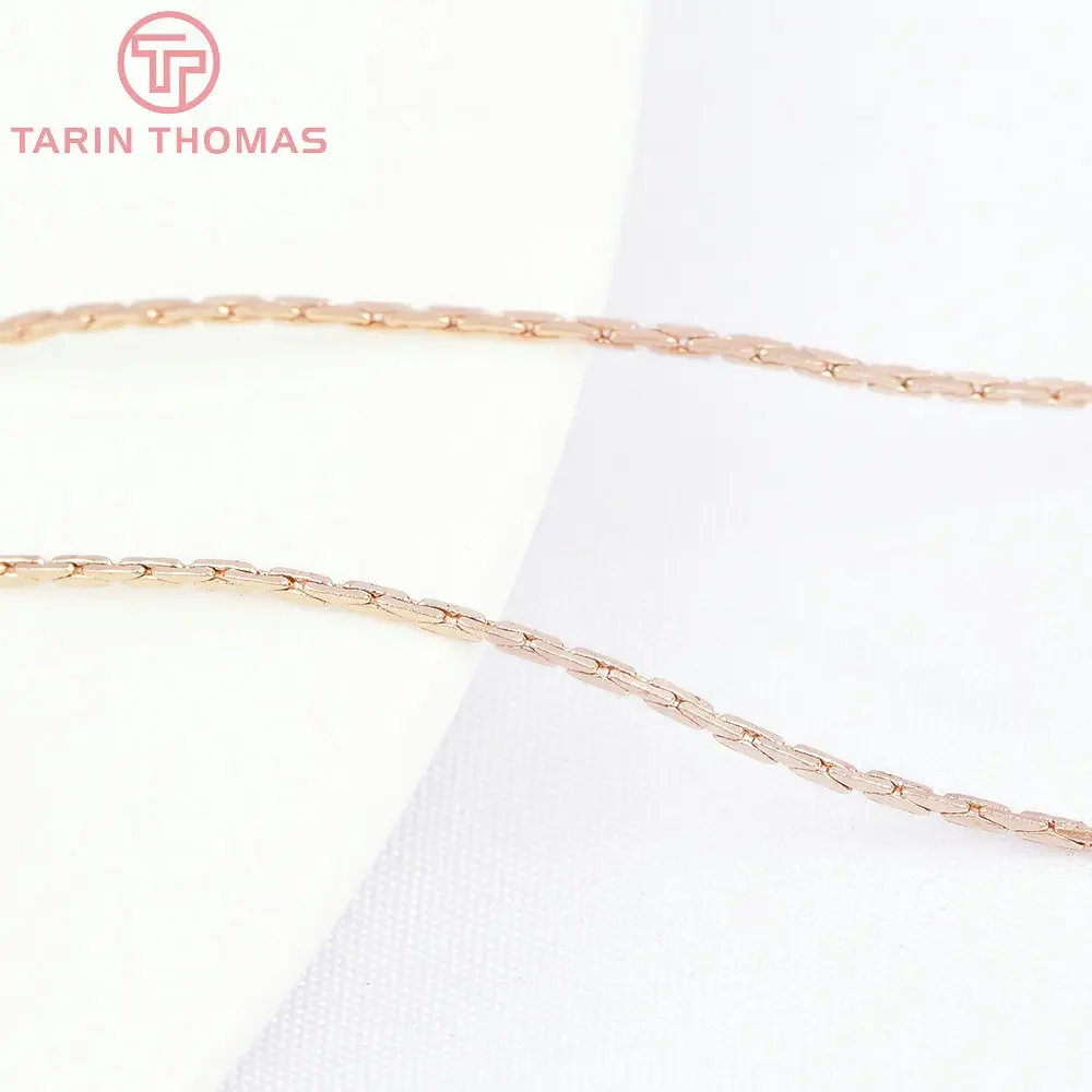 

(4287)2 meters Thickness 0.5MM 24K Champagne Gold Color Plated Copper Square Chains Diy Jewelry Findings Accessories wholesale