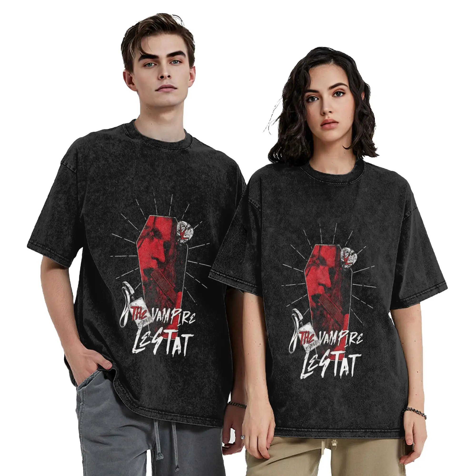 Men's The Vampire Lestat T-Shirts Top Tees Beach Y2K Casual Short-Sleeve T Shirt Crewneck Trending Casual Tee Shirt Cheap