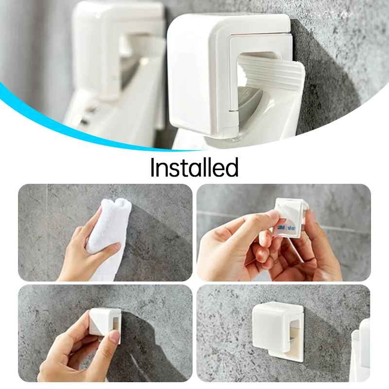 Toothbrush Holder Toothpaste Dispenser Punch-free Toothbrush Holder 1-10pcs