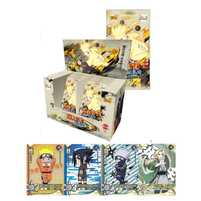 Commerci All'Ingrosso Naruto Collection Cards Tire5 Wave1 Set Completo Booster Box Kawou Uzumaki Uchiha Anime Playing Game Cartas Gift