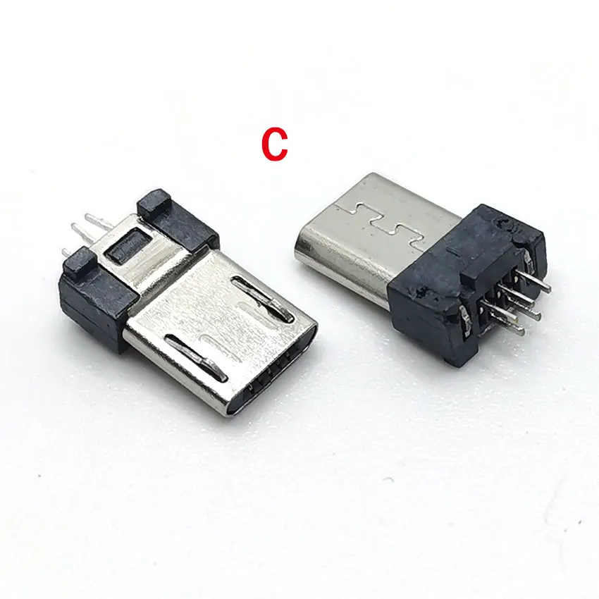 Connecteur Micro USB Femelle 5 Broches - Prise De Charge Et Data - Pour Réparation DIY