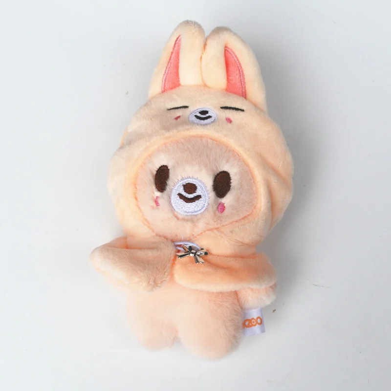SKZOO 10cm Plush Keychain Stray kids FM Bean Eye Cloak Doll Mini
