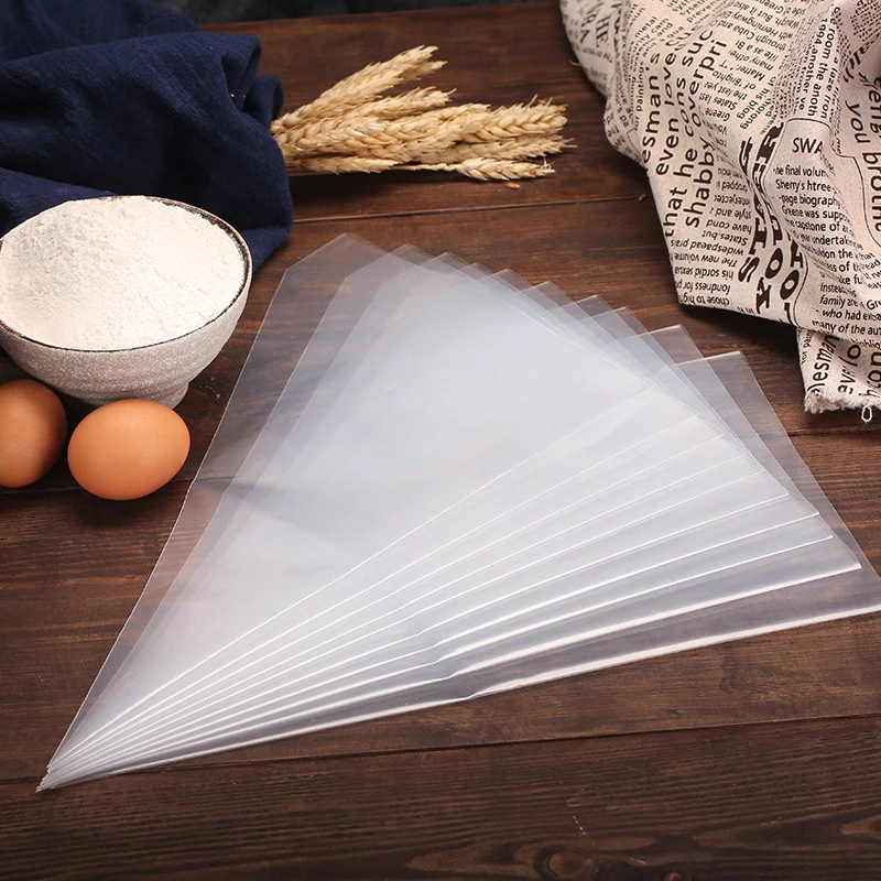 50Pcs Thicken Pastry Bags Cake Cream Decorating Bag Cupcake Icing Fondant Decorating Kitchen Baking Piping Bag Cream Cake Tool