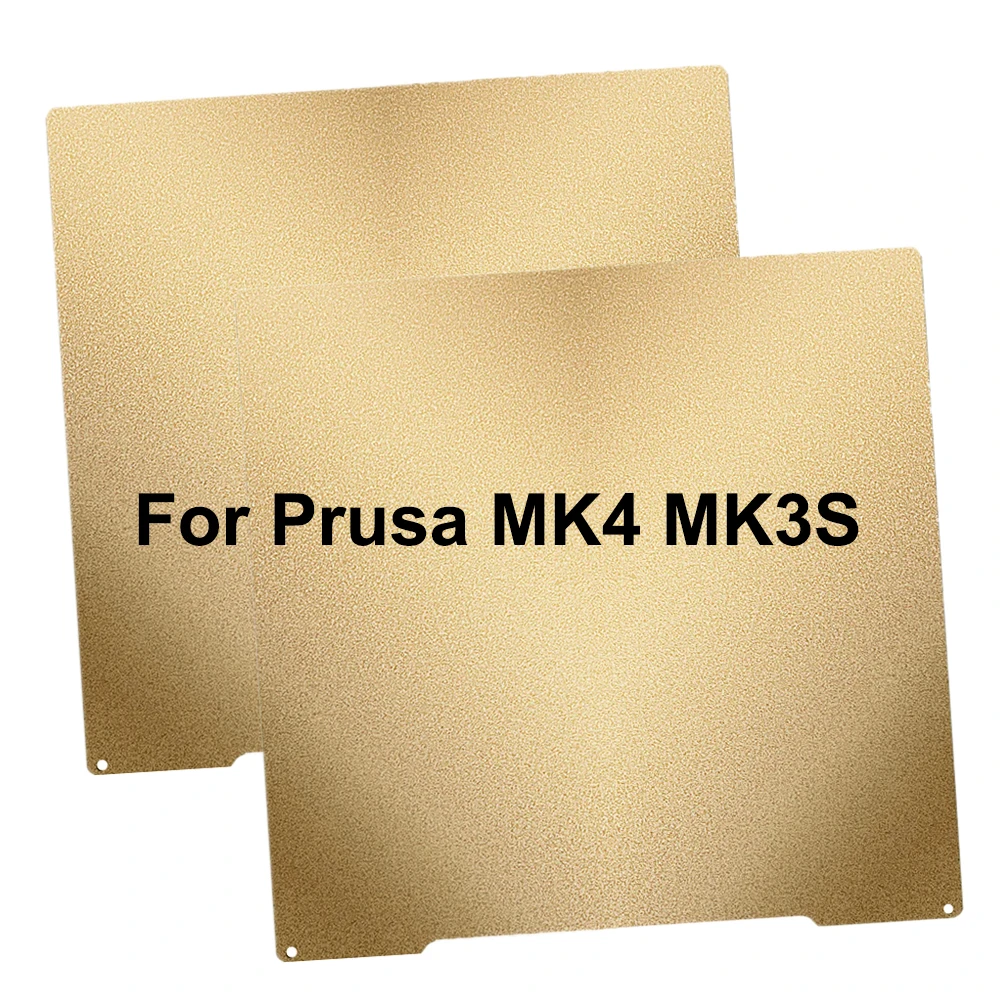 Hoja de PEI MK3 para Prusa i3 MK3S, placa de construcción, impresión de doble cara, hoja recubierta de polvo PEI, hoja de acero de resorte para Prusa i3 MK4
